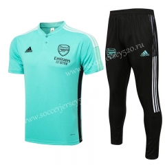 2021-2022 Arsenal Green Thailand Polo Uniform-815