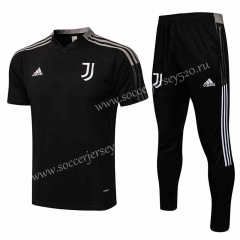 2021-2022 Juventus Black Thailand Polo Uniform-815