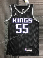 Flying Edition 2022 Sacramento Kings Black#55 NBA Jersey-311