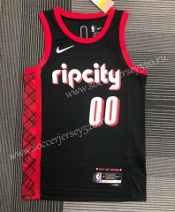 City Version 2022 Portland Trail Blazers Black #00 NBA Jersey-311