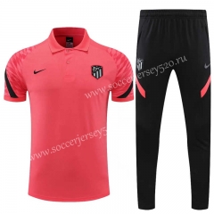 2021-2022 Atletico Madrid Red Thailand Polo Uniform-CS