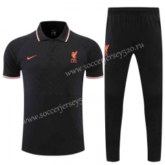 2021-2022 Liverpool Black Thailand Polo Uniform-CS