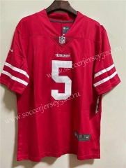 2021 San Francisco 49ers Red #5 NFL Jersey