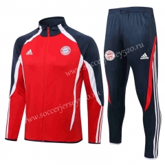 Signed Jointly Version 2021-2022 Bayern München Red Thailand Soccer Jacket Uniform-815