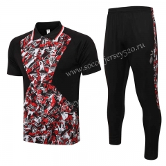 2021-2022 AC Milan Black&Red（Ink Jet）Thailand Polo Uniform-815