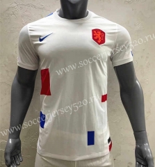 2022-2023 Netherlands Away White Thailand Soccer Jersey AAA-416