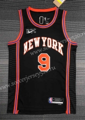2022 City Version New York Knicks Black #9 NBA Jersey-311