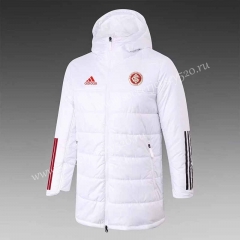 2021-2022 Brazil SC Internacional White Cotton Coats With Hat-DD1