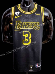 Los Angeles Lakers Black #3 NBA Jersey-609