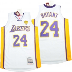 Player Version Mitchell&Ness 09-10 Los Angeles lakers White #24 NBA Jersey-311