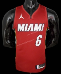 Miami Heat Red #6 NBA Jersey-609