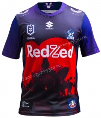 2020-2021 Melbourne Home Purple Rugby Shirt