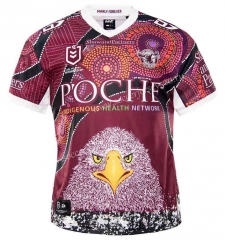 Indigenous Version 2020-2021 Manly Warringah Sea Eagles Red Thailand Rugby Jersey