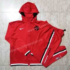 2021-2022 NBA Los Angeles Clippers Red Jacket Uniform With Hat-815