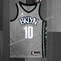 Trapeze Version 2022 Brooklyn Nets Grey #10 NBA Jersey-311