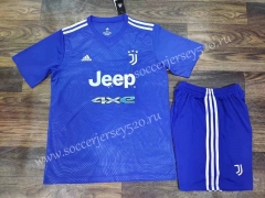 2022-2023 Juventus Away Blue Soccer Uniform-709