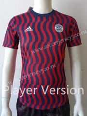 Player Version 2022-2023 Bayern München Red&Blue Training Soccer Jersey AAA-807