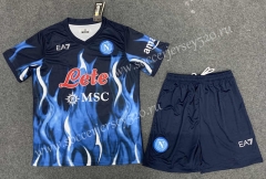 2021-2022 Napoli 3rd Away Blue&Black Soccer Uniform-GB