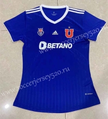 2022-2023 Universidad de Chile Home Blue Women Thailand Soccer Jersey AAA-HR