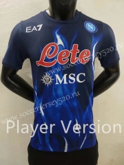 Player Version 2022-2023 Napoli 2nd Away Royal Blue Thailand Soccer Jersey AAA-9926