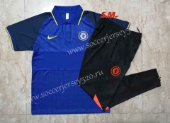 2021-2022 Chelsea Blue Thailand Polo Uniform-815