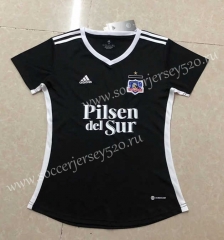 2022-2023 Colo-Colo Away Black Women Thailand Soccer Jersey AAA-HR