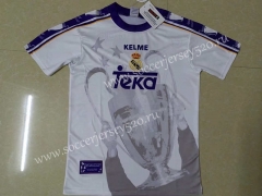 7th Cup Retro Version 1997-1998 Champions League Real Madrid Home White Thailand Soccer Jersey AAA-1332