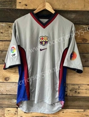 Retro Version 99-00 Barcelona Gray Thailand Soccer Jersey AAA-1332