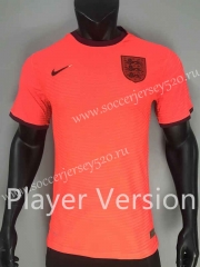 Player Version 2022-2023 England Away Orange Thailand Soccer Jersey AAA-888