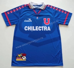 Retro Version 96 Universidad de Chile Home Blue Thailand Soccer Jersey AAA-512