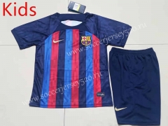 2022-2023 Barcelona Home Red&Blue Kid/Youth Soccer Uniform-507