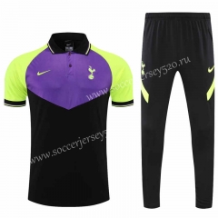 2022-2023 Tottenham Hotspur Black&Purple Thailand Polo Uniform-4627