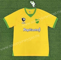 2022-2023 Defensa y Justicia Yellow Thailand Soccer Jersey AAA-403