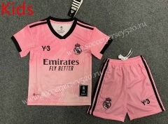 2022-2023 Real Madrid Pink Kids/Youth Soccer Uniform-GB