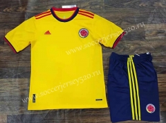 2022-2023 Colombia Home Yellow Soccer Uniform-8381