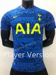 Player Version 2022-2023 Tottenham Hotspur Blue Thailand Training Soccer Jersey AAA-6154