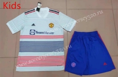 2022-2023 Manchester United Away White Kids/Youth Soccer Uniform-507