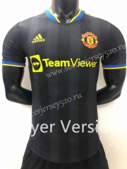 Player Version 2022-2023 Manchester United Away Black Thailand Soccer Jersey AAA-9380