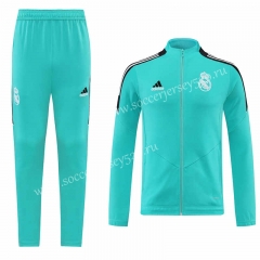 2022-2023 Real Madrid Lake Green Thailand Soccer Jacket Uniform-LH