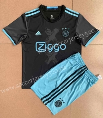 Retro Version 16-17 Ajax Away Black Soccer Uniform-AY