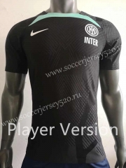 Player Version 2022-2023 Inter Milan Black Thailand Training Soccer Jersey AAA-518