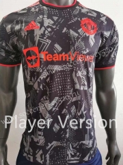 Player Version 2022-2023 Special Version Manchester United Black Thailand Soccer Jersey AAA-518