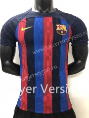 Player Version 2022-2023 Barcelona Home Red&Blue Thailand Soccer Jersey AAA-2016