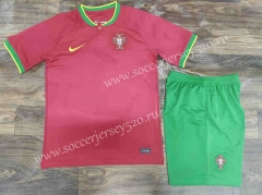 2022-2023 Portugal Red Soccer Uniform-709