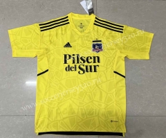2022-2023 Colo-Colo Goalkeeper Yellow Thailand Soccer Jersey AAA-6032