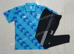 2022-2023 Juventus Blue Thailand Polo Uniform-815
