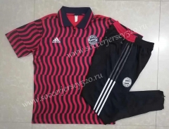 2022-2023 Bayern München Red Thailand Polo Uniform-815