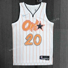 75th Anniversary Orlando Magic White&Orange #20 NBA Jersey-311