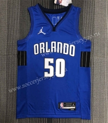75th Anniversary Jordan Orlando Magic Blue #50 NBA Jersey-311