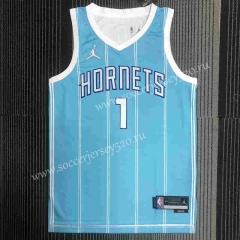 75th Anniversary Charlotte Hornets Blue #1 NBA Jersey-311